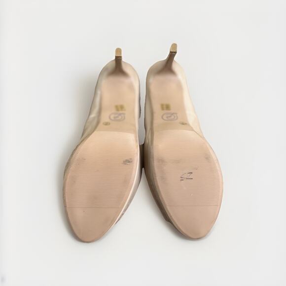 Chinese Laundry Nude Patent Peep Toe Sz 10 Platform Stiletto Heels 4 - Picture 7 of 7